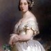 La reina Victoria de Inglaterra con su vestido de novia, la primera influencer de bodas, en un retrato de Franz Xaver Winterhalter. (Castillo de Osborne-English Heritage/Cortesía)